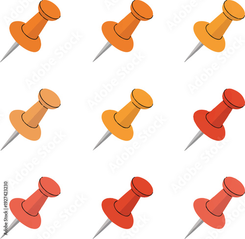 seamless background with pins