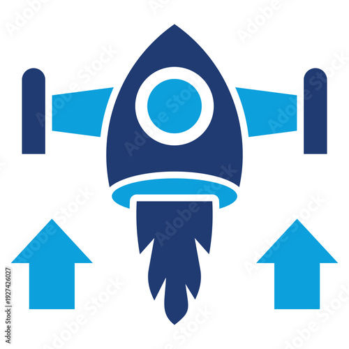 thrust blue icon