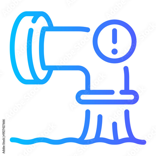 warning gradient icon