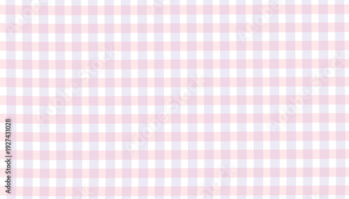 Pastel Pink Plaid Seamless Pattern – Soft Lavender Checkered Tartan Vector Background