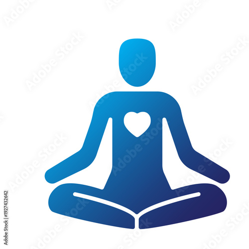 Heartfelt Meditation Gradient Icon