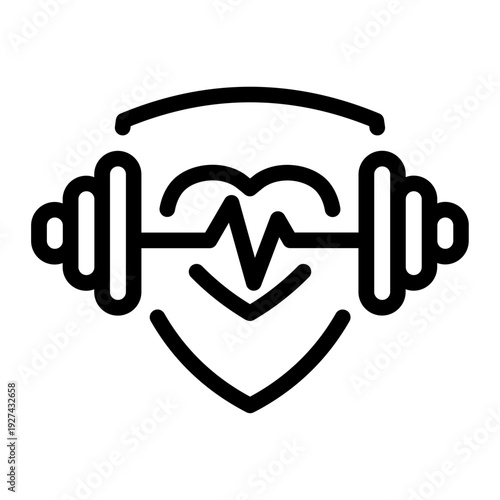 Cardio Training Line Icon