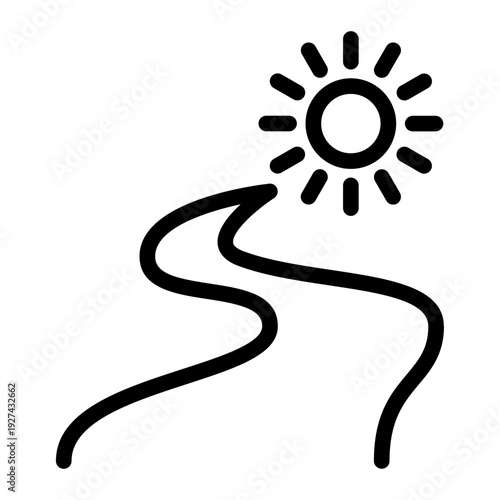 Wellness Journey Line Icon