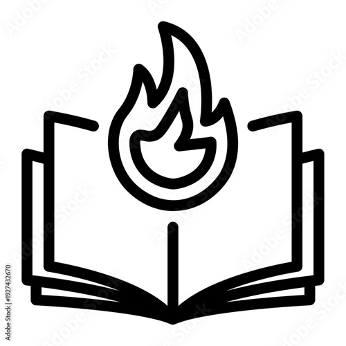 Passionate Learning Line Icon