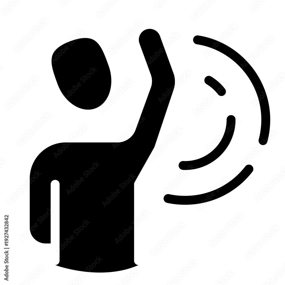 Fototapeta premium Energy Field Solid Icon