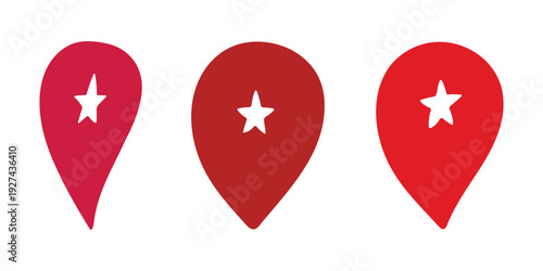 Set of hand drawn map pin Map marker pointer sign GPS and mapping tools Location pin symbol Pinpoint clipart in doodle style Single element for web, design