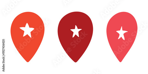 Set of hand drawn map pin Map marker pointer sign GPS and mapping tools Location pin symbol Pinpoint clipart in doodle style Single element for web, design