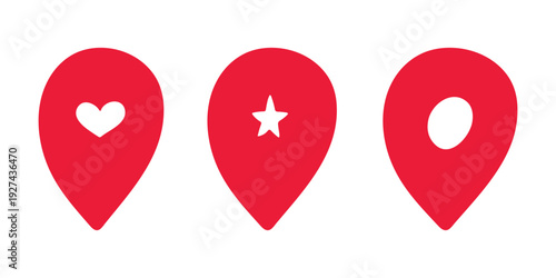 Set of hand drawn map pin Map marker pointer sign GPS and mapping tools Location pin symbol Pinpoint clipart in doodle style Single element for web, design