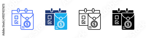 Fundraiser Event Multiple Style Icon Set Vector 