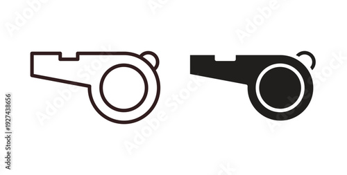 Whistle icon vector Illustration logo template pack