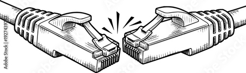 A detailed black and white hand drawn bivalve mollusk, like an open mussel or clam