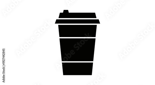 Black Plastic Takeout Container.