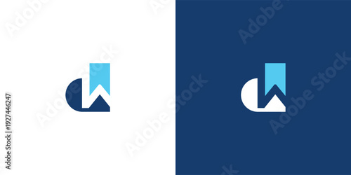 Letter D W Logo Design for Modern and Professional Branding
