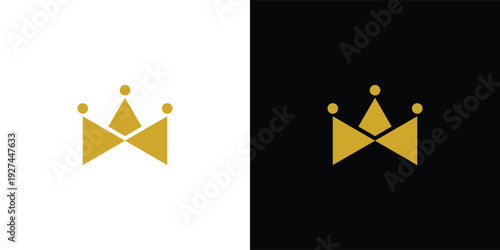 Luxury Fashion Logo Featuring Crown and Tie