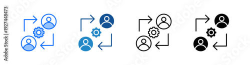 Rotation Multiple Style Icon Set 