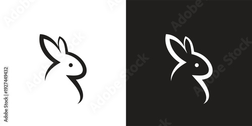Modern Bunny Logo for Cute and Creative Brand Identity