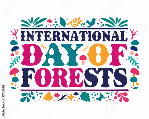 International Day of Forests Vector Artwork for Poster and Banner Design