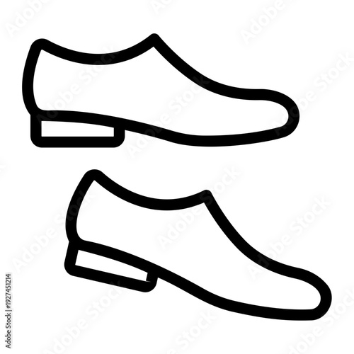 Groom shoes Line Icon