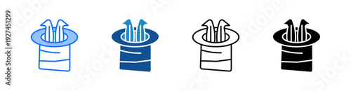 Magician Multiple Style Icon Set 