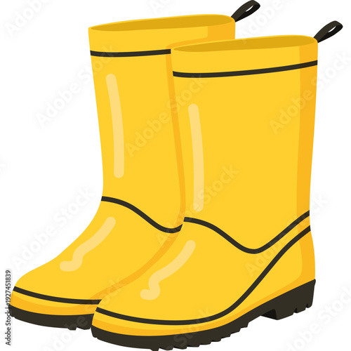 Rubber Boots Illustration