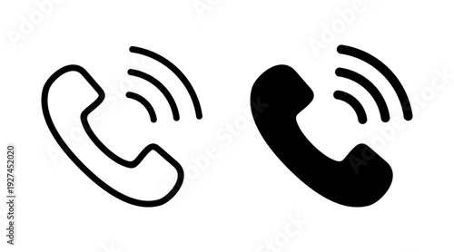 Call icon set vector. telephone sign and symbol. phone icon. contact us