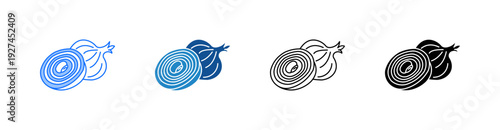 Onion Multiple Style Icon Set 