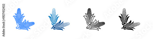 Corn Multiple Style Icon Set 