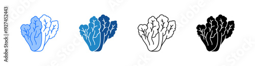 Lettuce Multiple Style Icon Set 