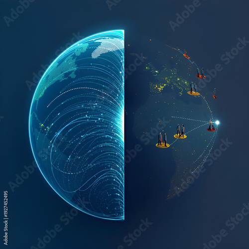 Global Internet Connectivity Illustration - 