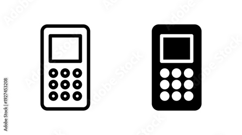 Phone icon set vector. Call sign and symbol. telephone symbol