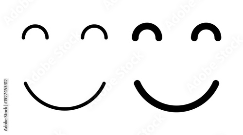 smile icon set vector. smile emoticon icon. feedback sign and symbol