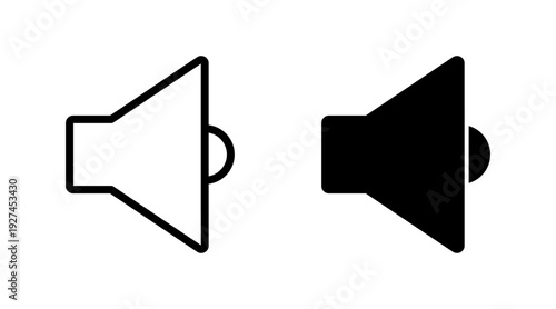 Speaker icon set vector. volume sign and symbol. loudspeaker icon. sound symbol