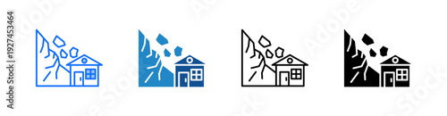 Landslide Multiple Style Icon Set 