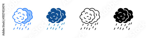 Hail Multiple Style Icon Set 