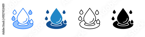 Water Multiple Style Icon Set 