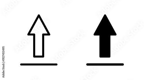 Upload icon set vector. load data sign and symbol