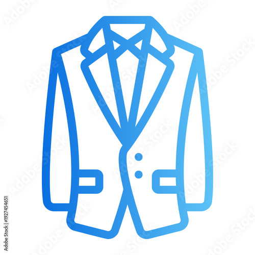 Groom tuxedo Line Gradient Icon