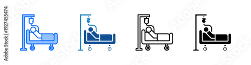 Patient Multiple Style Icon Set 