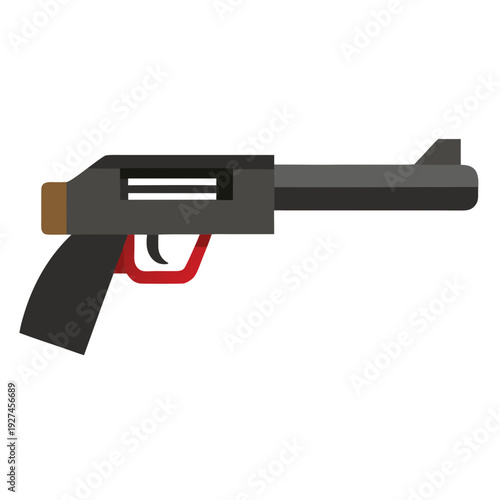 Gun Barrel Close Up Icon | High-Quality AI Vector Graphic for Design Projects