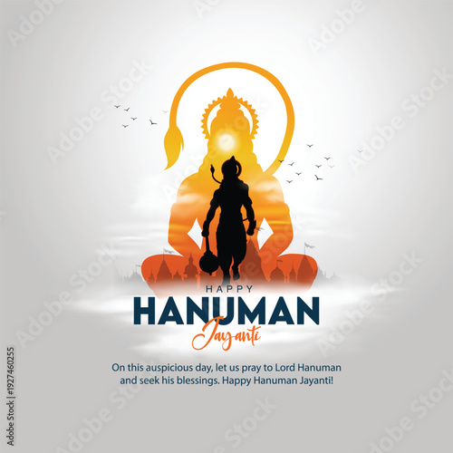 Quadro em tela new Happy Hanuman Jayanti