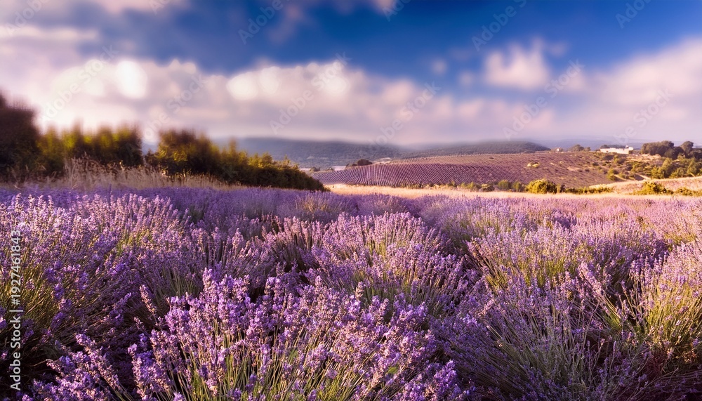 Obraz premium Lavender Flowers In The Field