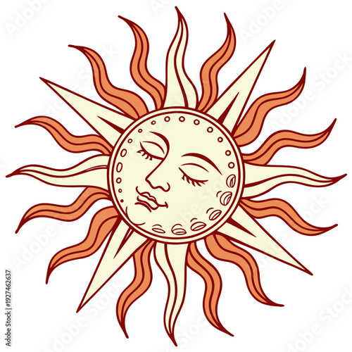 "Sun AI Graphics Design File – High-Quality Digital Art for Microstock"