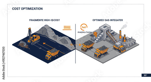 Cost Optimization in Mining Operations - Traditional vs. Optimized Gas Booster Systems.