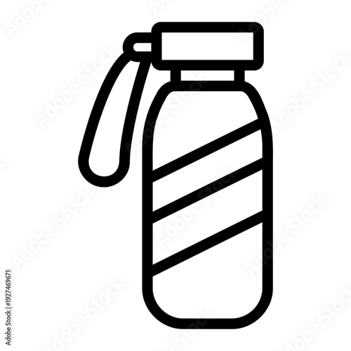 Sport water bottle Line Icon