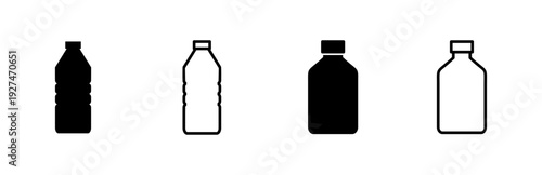 Bottle icon set. bottle vector icon