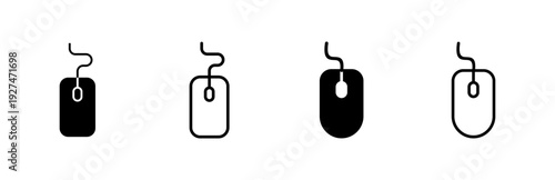 Mouse icon set. click icon vector. pointer icon vector.