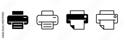 Print icon set. printer icon vector.
