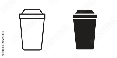 Togo Cup icon. Outline and flat icons collection. EPS10