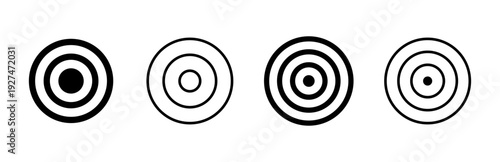 Target icon set. goal icon vector. target marketing icon vector
