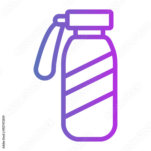 Sport water bottle Line Gradient Icon